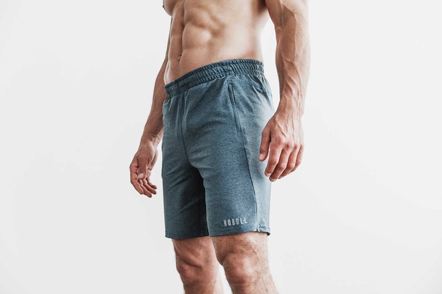 Nobull Knit Short 8.5 inches Bottoms Teal Heather | 6847-FNAIX