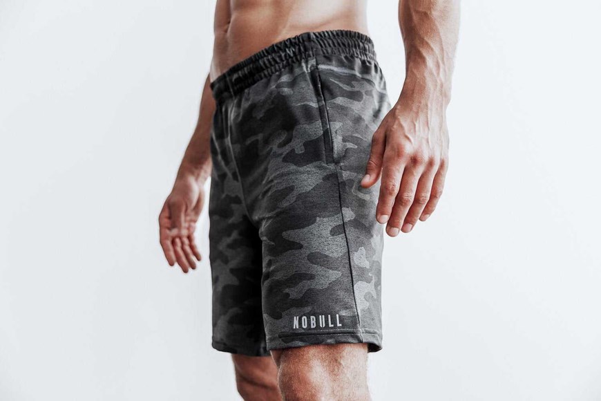 Nobull Lightweight Knit Short 9 inches (Camo) Bottoms Carbon Camo | 2960-ZADQJ