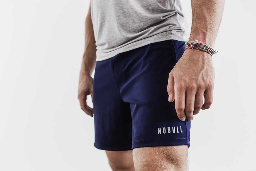 Nobull Lightweight Short 7 inches Bottoms Navy | 0246-DJVGP