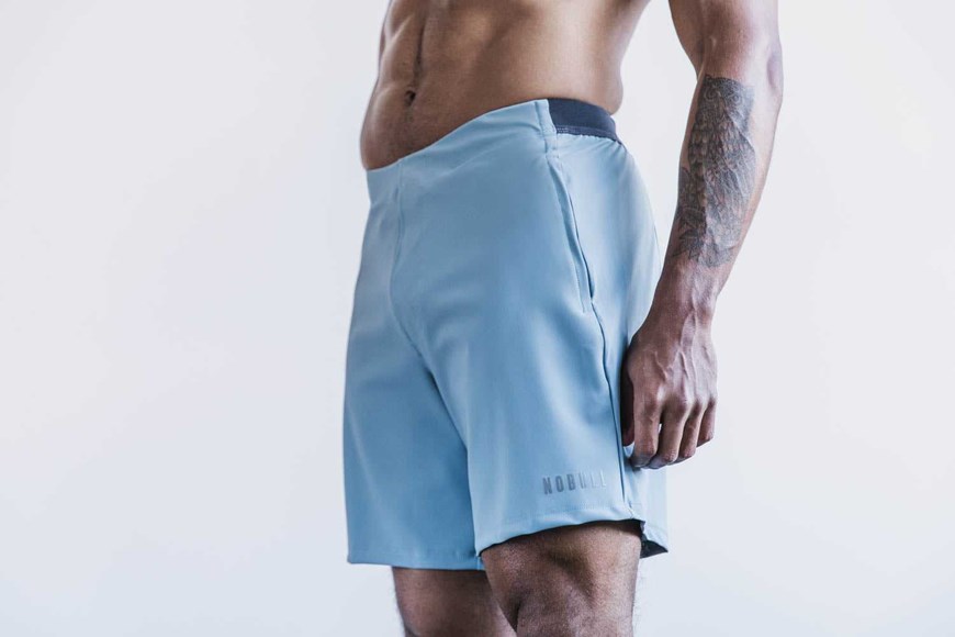 Nobull Lightweight Short 7 inches Bottoms Slate | 0341-EAVBZ