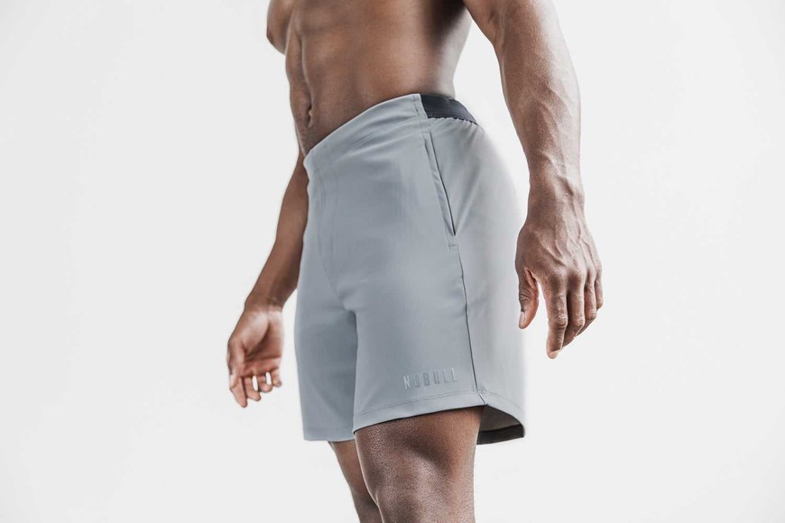 Nobull Lightweight Short 7 inches Bottoms Stone | 4523-RYOID