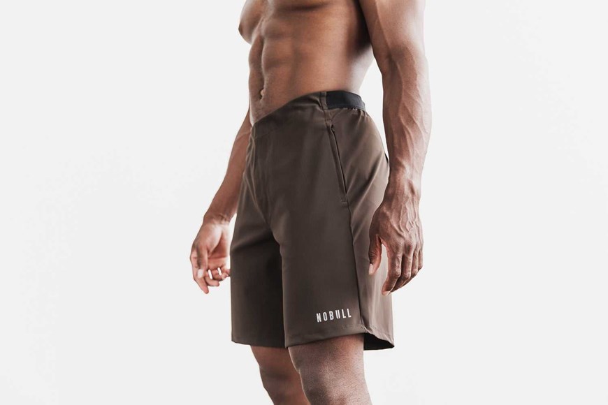 Nobull Lightweight Short 9 inches Bottoms Espresso | 2457-YWAHB