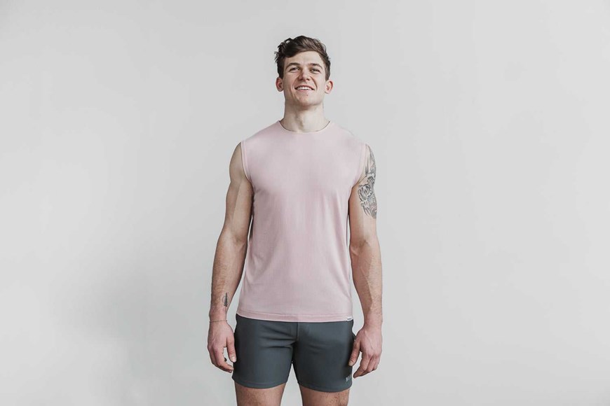 Nobull Lightweight Sleeveless Tee Tanks & Tees Dusty Rose | 9627-AMGPU