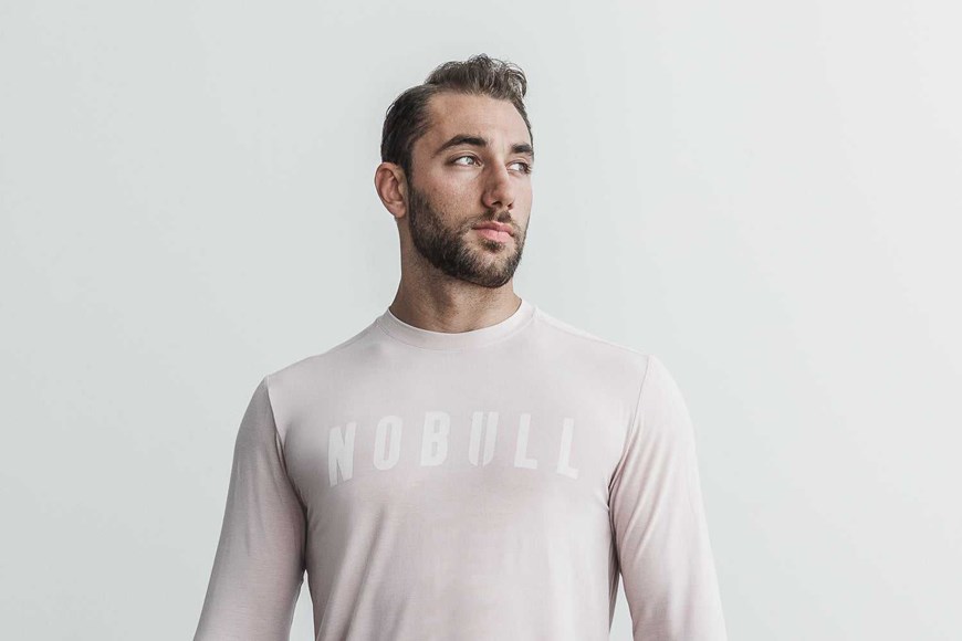 Nobull Long Sleeve Tee (Seasonal Colors) Tanks & Tees Dusty Rose | 6928-OGDQE