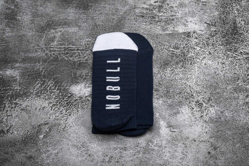 Nobull Low Sock Socks Navy White | 2971-ZRMYP