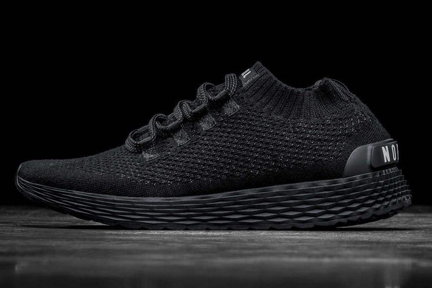 Nobull Merino Wool Knit Runner Knit Black | 9807-XWVNS