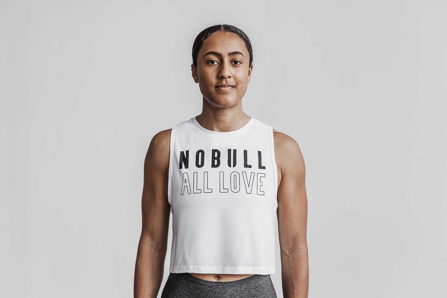 Nobull Muscle Tank (All Love) Tanks & Tees White | 4532-KTGOH