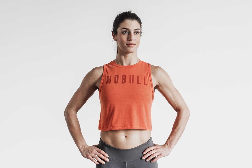 Nobull Muscle Tank (Bright Colors) Tanks & Tees Terra Cotta | 0934-JFHVN