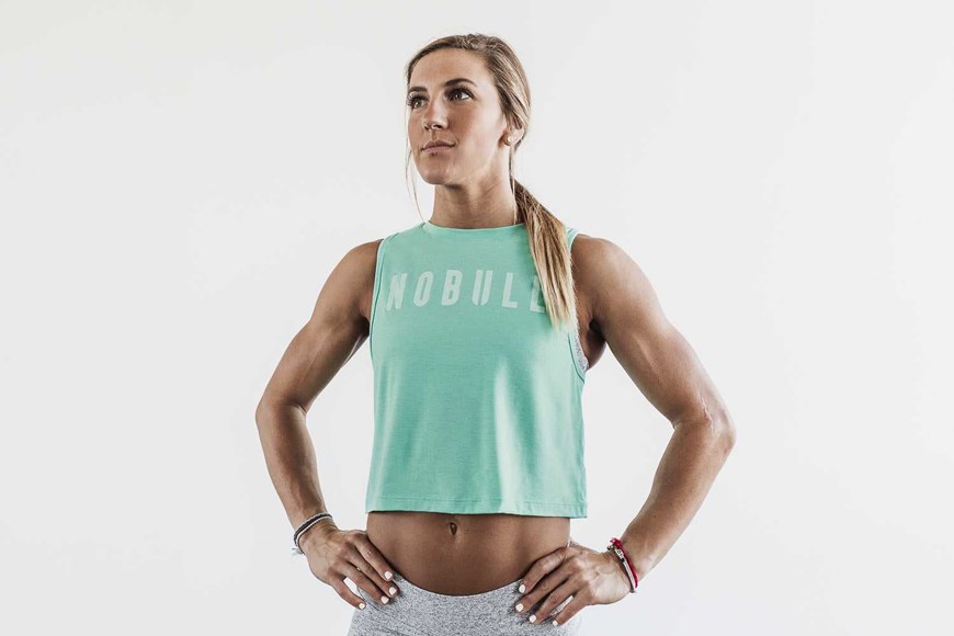 Nobull Muscle Tank (Bright Colors) Tanks & Tees Aqua | 5406-UBHSI