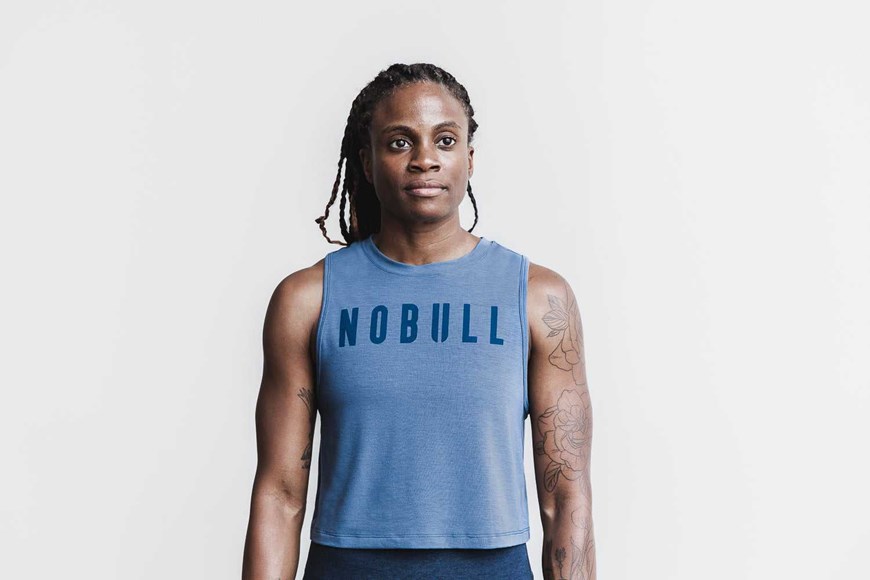 Nobull Muscle Tank (Bright Colors) Tanks & Tees Coastal Blue | 7092-HOFVU