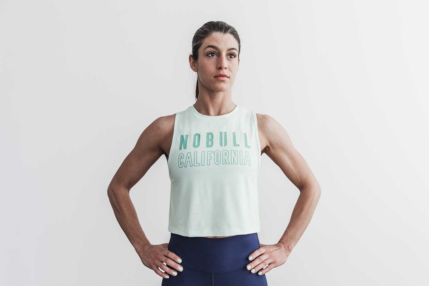 Nobull Muscle Tank (California) Tanks & Tees Mist | 9281-YMZXR