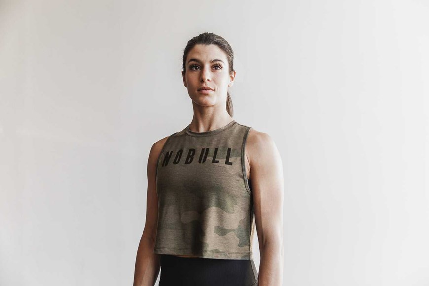 Nobull Muscle Tank (Camo) Tanks & Tees Army Green Camo | 0421-CSGZL