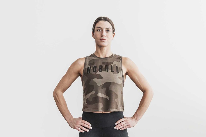 Nobull Muscle Tank (Camo) Tanks & Tees Dark Fallen Rock Camo | 9210-ARSUF