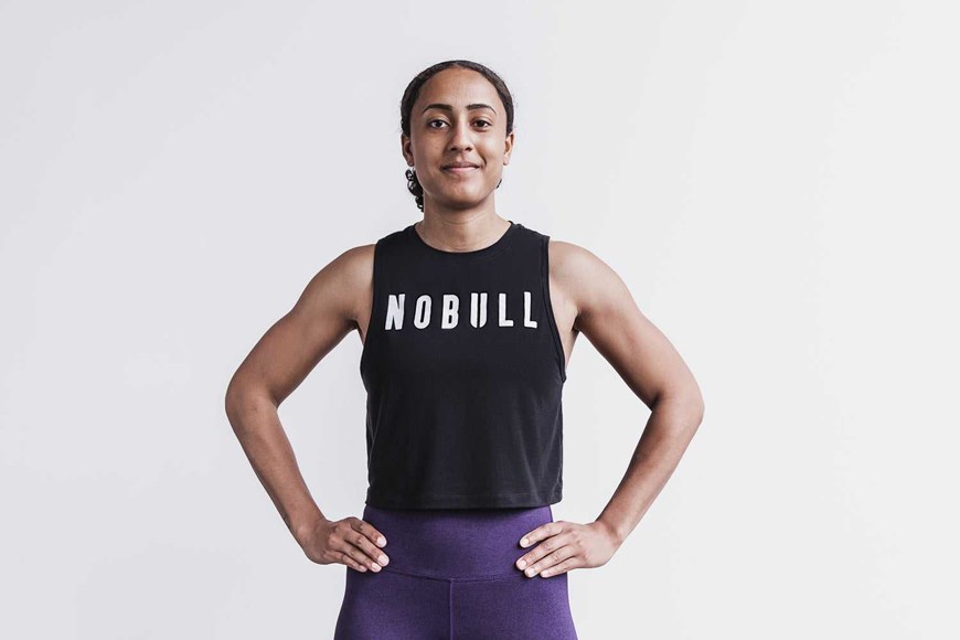 Nobull Muscle Tank (Classic Colors) Tanks & Tees Black White | 8462-RZMIU