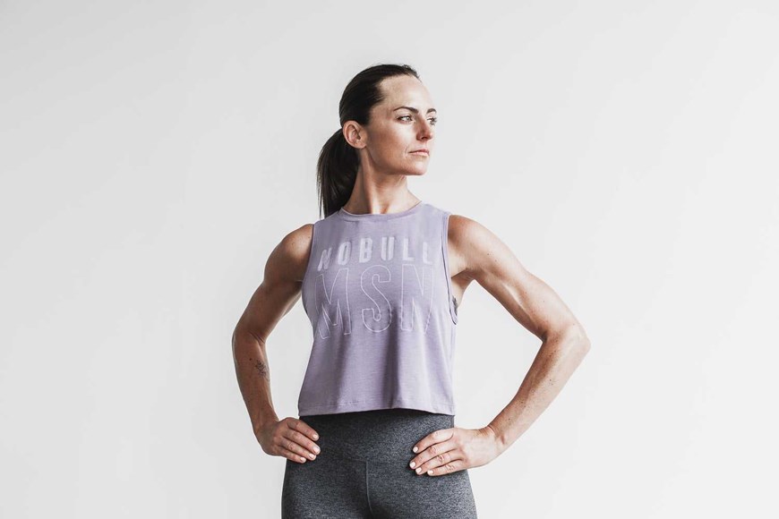 Nobull Muscle Tank (Madison) Tanks & Tees Lavender | 1234-NGEBT