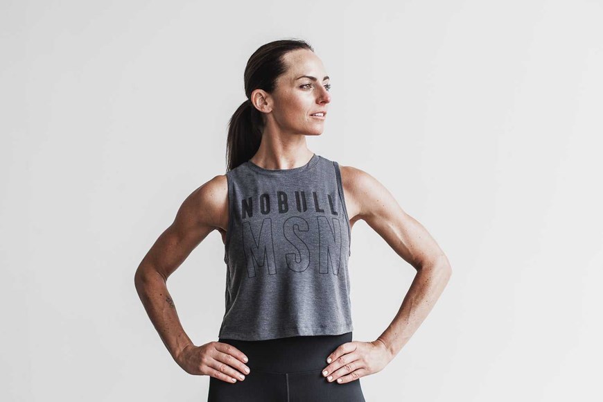 Nobull Muscle Tank (Madison) Tanks & Tees Charcoal | 4306-ACFED