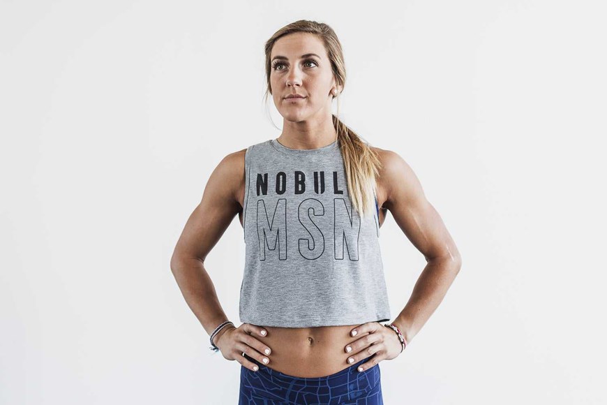 Nobull Muscle Tank (Madison) Tanks & Tees Heather Grey | 5732-XAGEQ