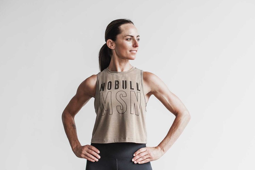 Nobull Muscle Tank (Madison) Tanks & Tees Fallen Rock | 6573-BQPGT