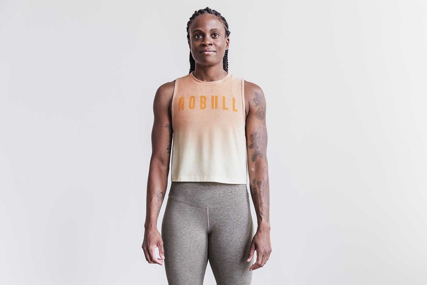 Nobull Muscle Tank (Ombre) Tanks & Tees Vanilla Ombre | 8647-LHDQV