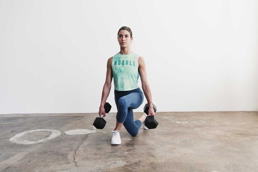 Nobull Muscle Tank (Tie-Dye) Tanks & Tees Vanilla / Aqua Tie-Dye | 0625-NUGJS