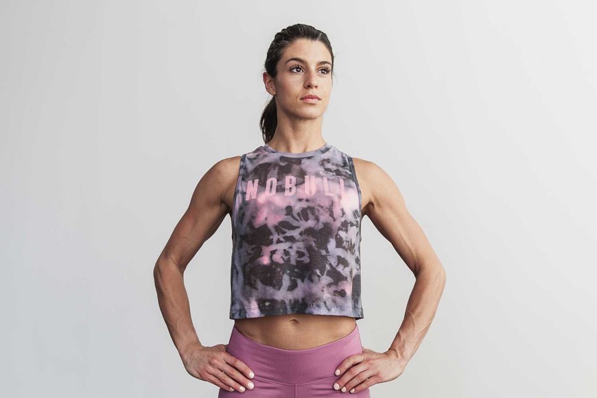 Nobull Muscle Tank (Tie-Dye) Tanks & Tees Pink / Black Tie-Dye | 8962-XCLRY