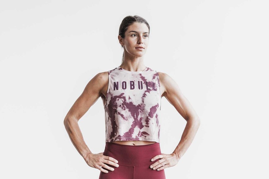 Nobull Muscle Tank (Tie-Dye) Tanks & Tees Dusty Rose / Cabernet Tie-Dye | 9416-WGTLY