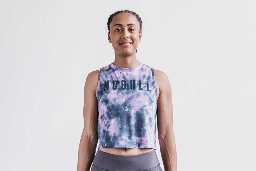 Nobull Muscle Tank (Tie-Dye) Tanks & Tees Pink / Slate Tie-Dye | 9567-CYVMS