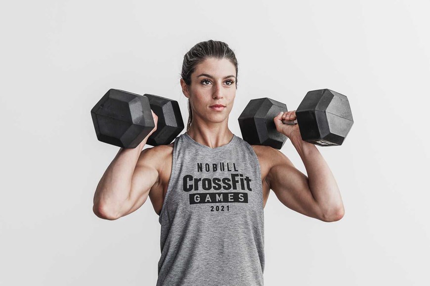 Nobull Nobull Crossfit Games 2021 High-Neck Tank Tanks & Tees Heather Grey | 9402-VYPNL