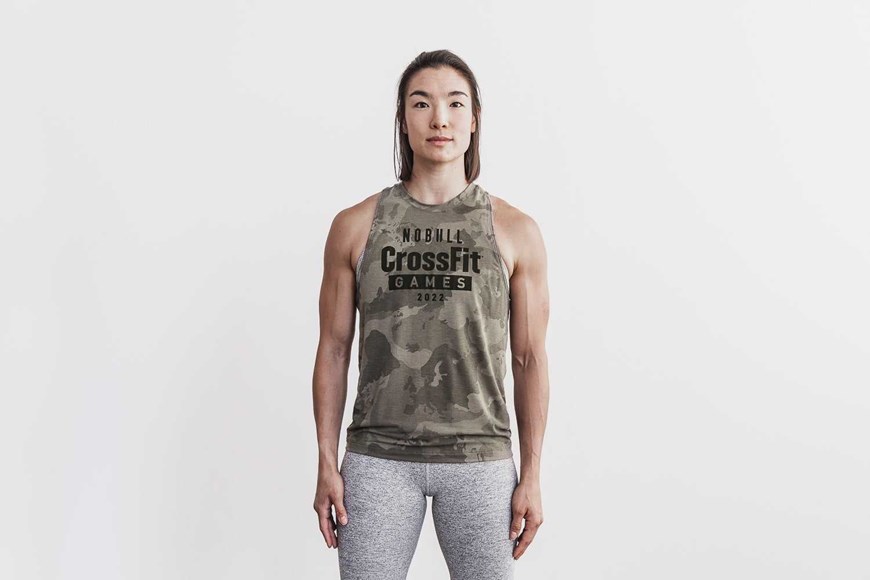 Nobull Nobull Crossfit Games 2022 High-Neck Tank Tanks & Tees Fallen Rock Continental Camo | 1364-XTDAR