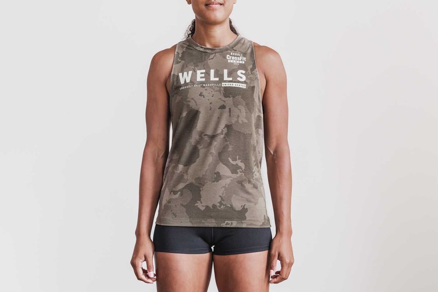 Nobull Nobull Crossfit Games 2022 Jersey (Wells) Tanks & Tees Fallen Rock Continental Camo | 0453-HTMNF