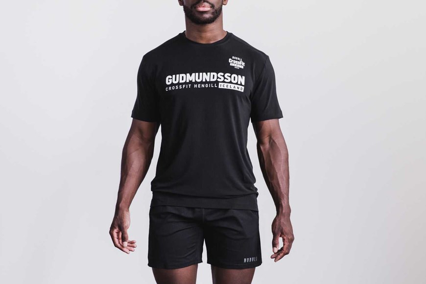 Nobull Nobull Crossfit Games 2022 Jersey (Gudmundsson) Tanks & Tees Black | 0823-UPZTI