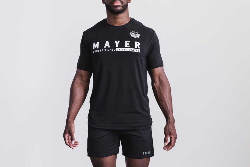 Nobull Nobull Crossfit Games 2022 Jersey (Mayer) Tanks & Tees Black | 8415-PQBNR