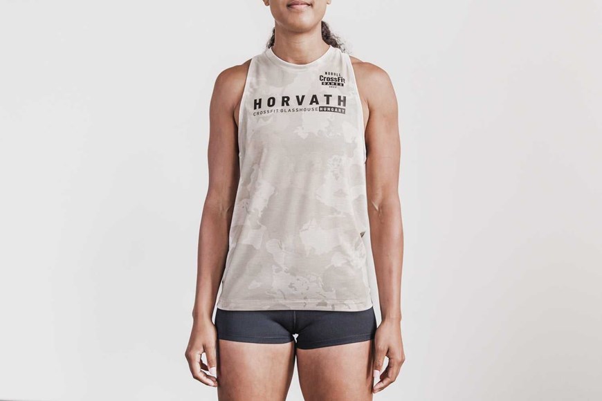 Nobull Nobull Crossfit Games 2022 Jersey (HorváTh) Tanks & Tees Oatmeal Continental Camo | 8793-SWCYO