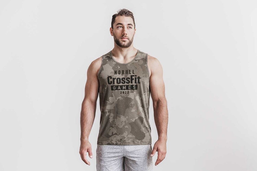 Nobull Nobull Crossfit Games 2022 Tank Tanks & Tees Fallen Rock Continental Camo | 2347-FNTEL