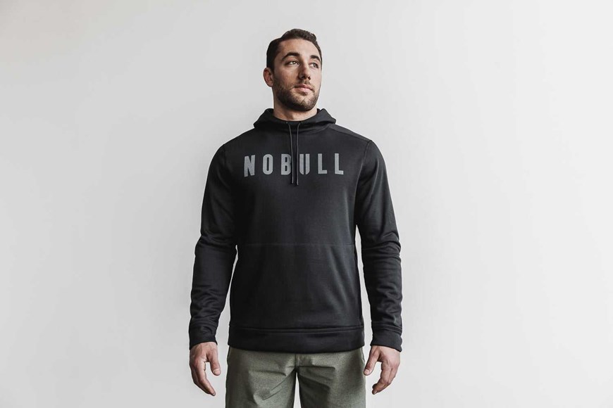 Nobull Nobull Hoodie Outerwear Black | 2956-WPKCT