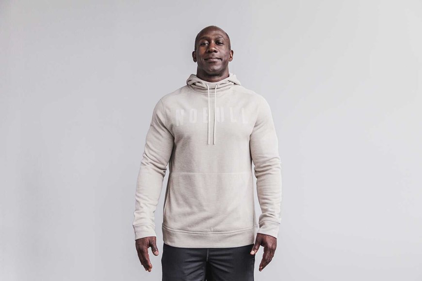 Nobull Nobull Hoodie Outerwear Oatmeal | 8067-OAUFC