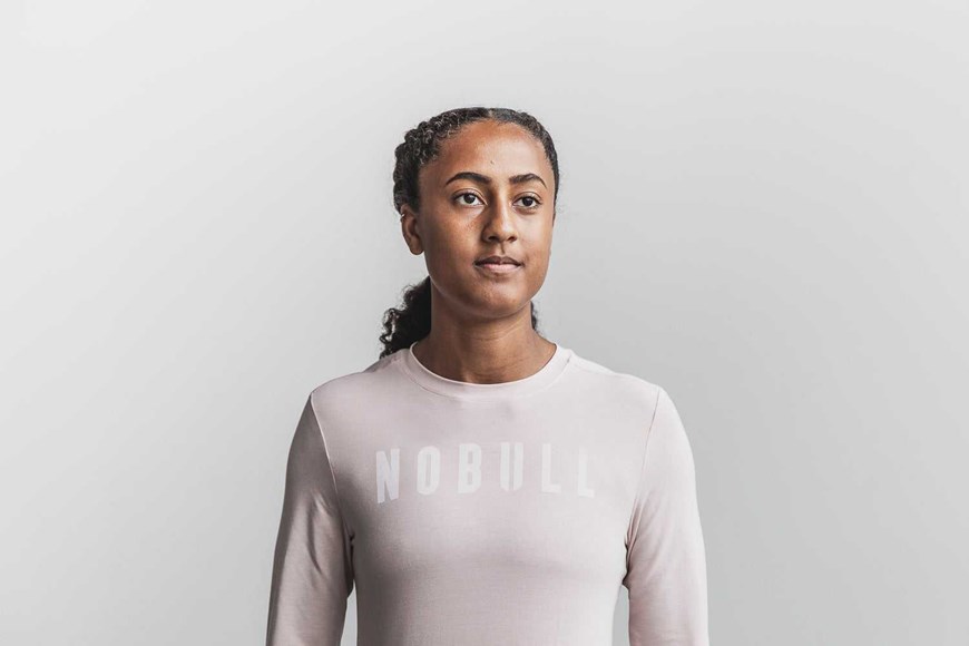 Nobull Nobull Long Sleeve Tee (Seasonal Colors) Tanks & Tees Dusty Rose | 8239-HMLFG