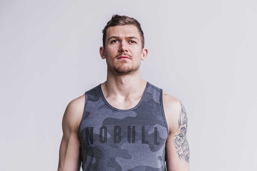 Nobull Nobull Tank (Camo) Tanks & Tees Charcoal Camo | 8314-CGSAL