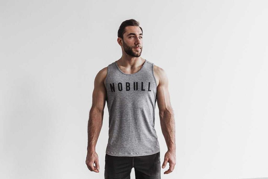 Nobull Nobull Tank (Classic Colors) Tanks & Tees Heather Grey | 7549-GRTDK