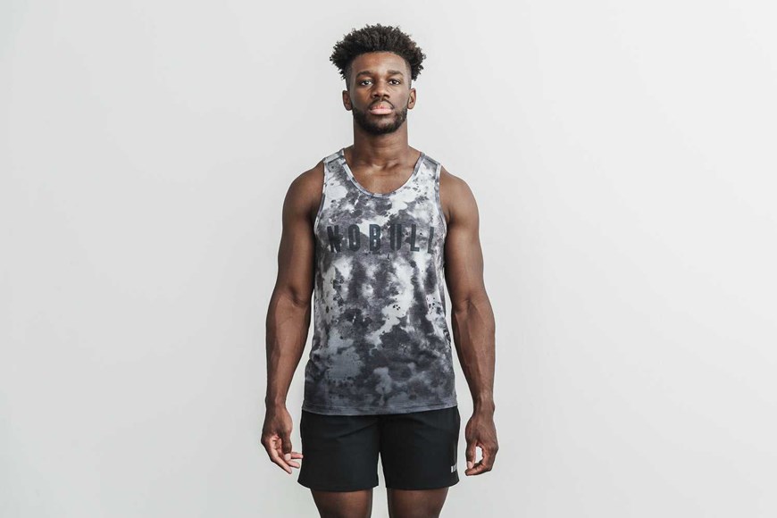 Nobull Nobull Tank (Dip-Dye) Tanks & Tees White / Black Dip-Dye | 0369-MAZKE