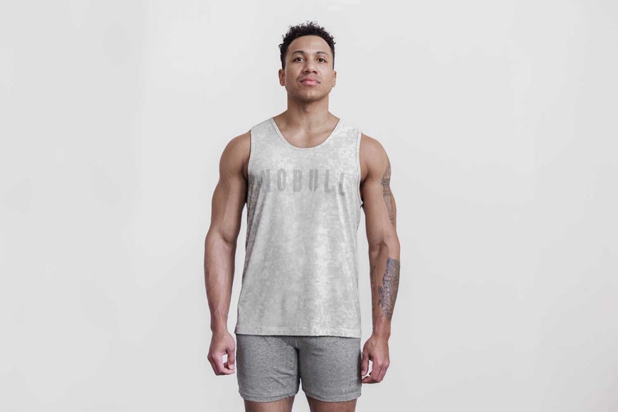 Nobull Nobull Tank (Ghost Floral) Tanks & Tees Bone Ghost Floral | 6527-DVKRB