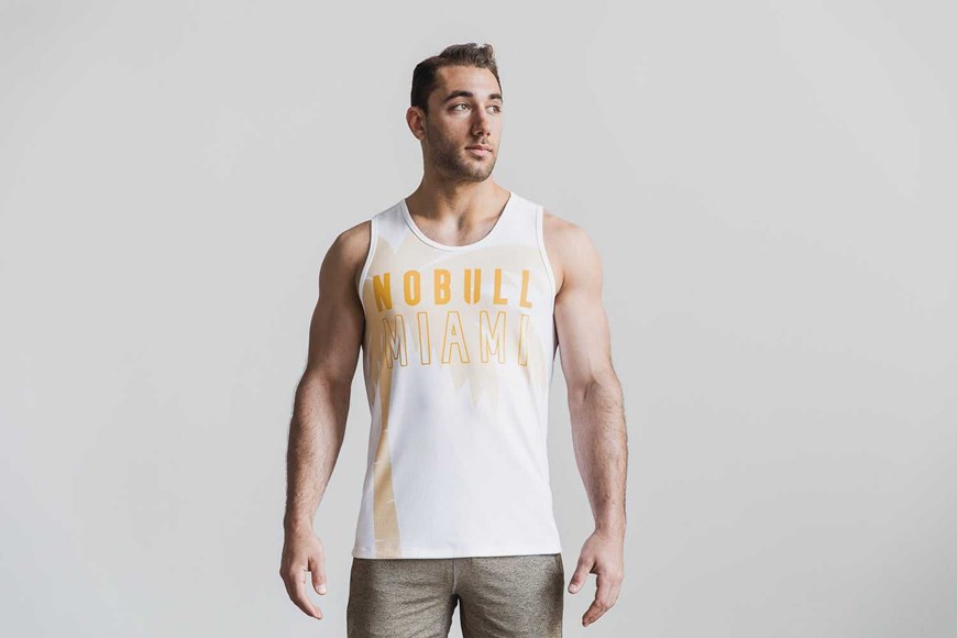 Nobull Nobull Tank (Miami Palm) Tanks & Tees Yellow Palm | 4351-AZGQU