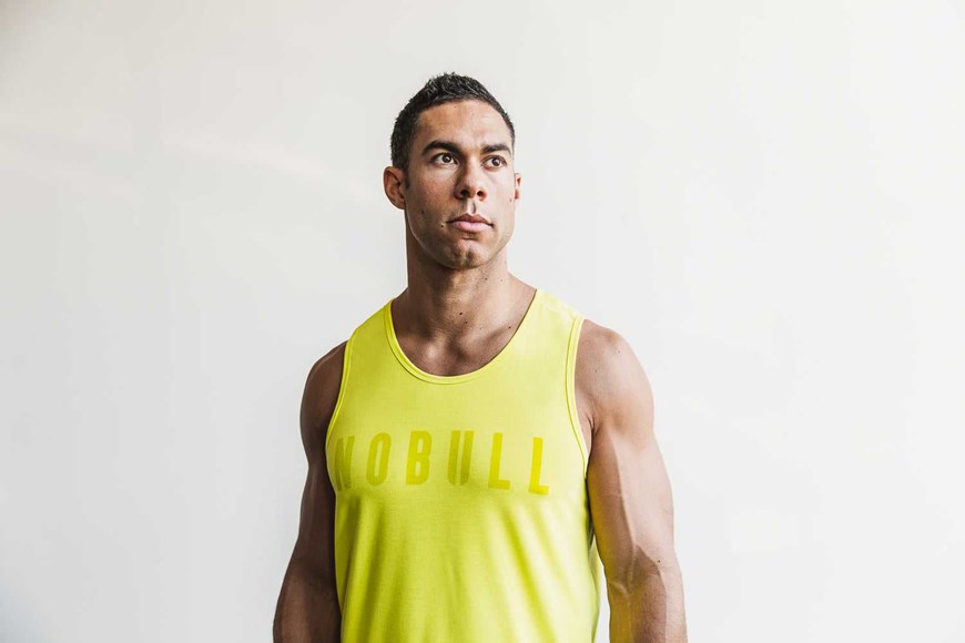 Nobull Nobull Tank (Neon) Tanks & Tees Neon Yellow | 6421-PKZYR