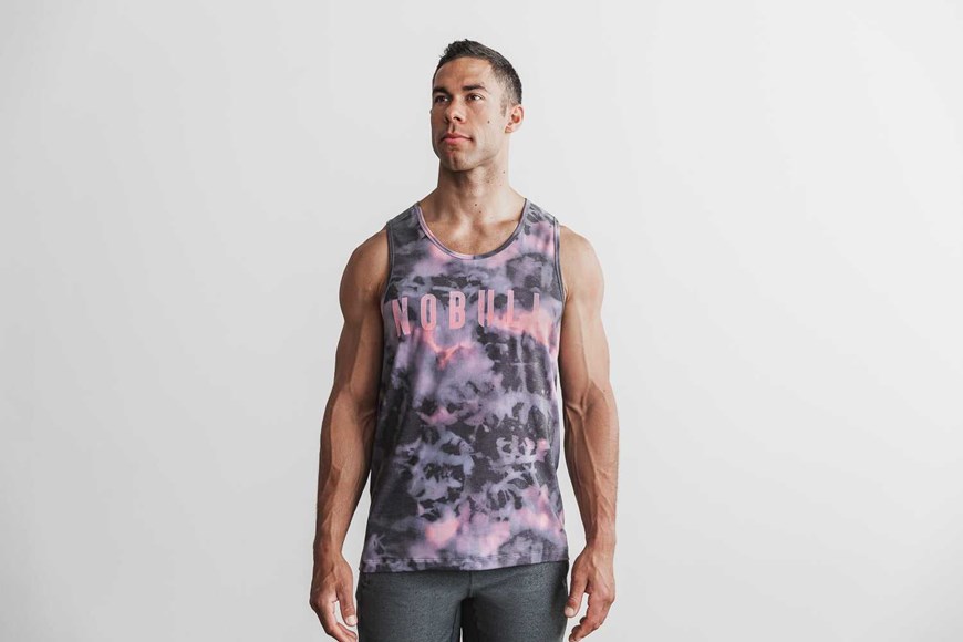 Nobull Nobull Tank (Tie-Dye) Tanks & Tees Pink / Black Tie-Dye | 8724-LYXUC