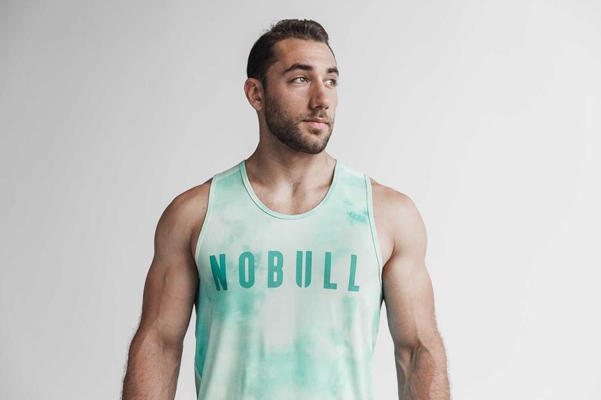 Nobull Nobull Tank (Tie-Dye) Tanks & Tees Vanilla / Aqua Tie-Dye | 9078-LKNJZ