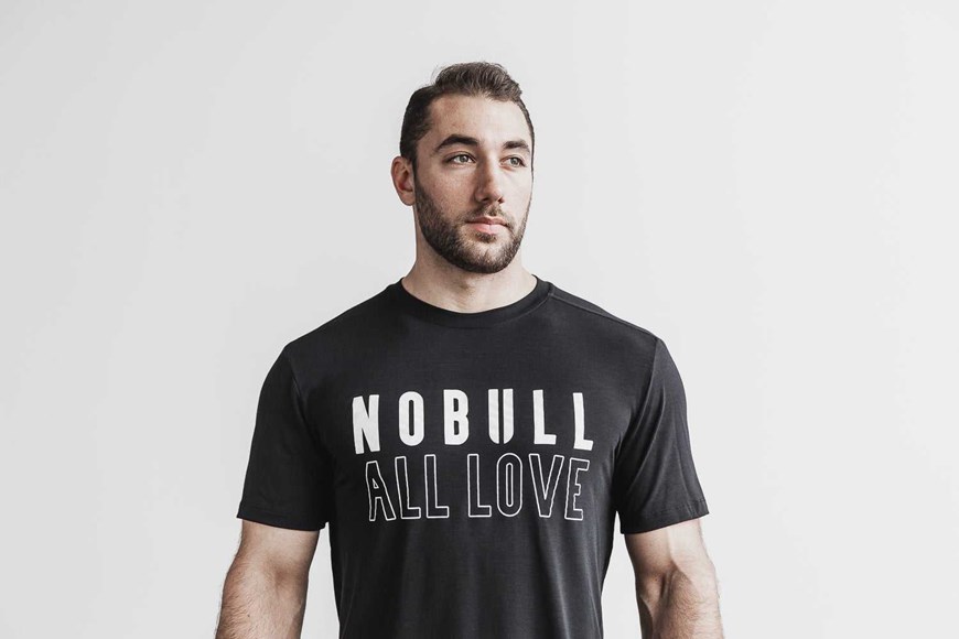 Nobull Nobull Tee (All Love) Tanks & Tees Black | 9418-XOWBY