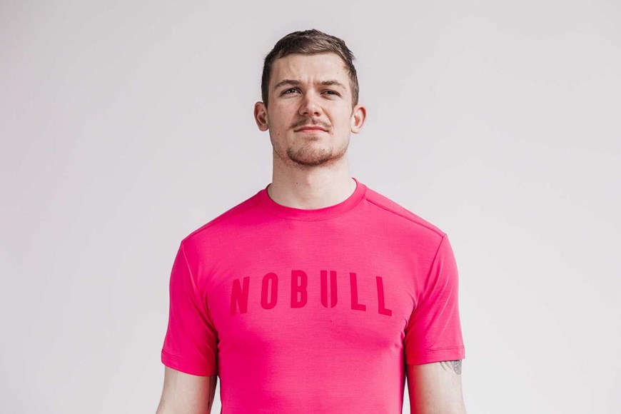 Nobull Nobull Tee (Bright Colors) Tanks & Tees Magenta | 0491-GFHQE