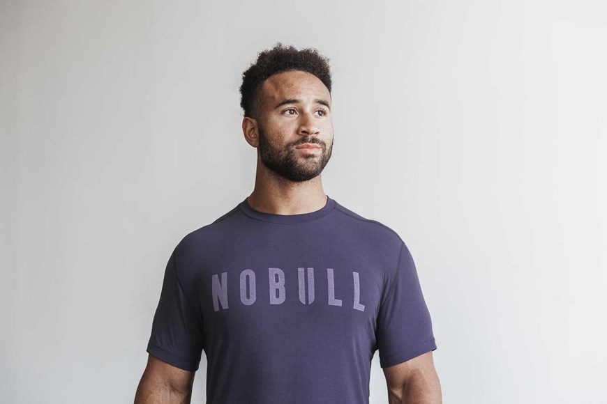 Nobull Nobull Tee (Bright Colors) Tanks & Tees Dark Purple | 2794-LKWVE