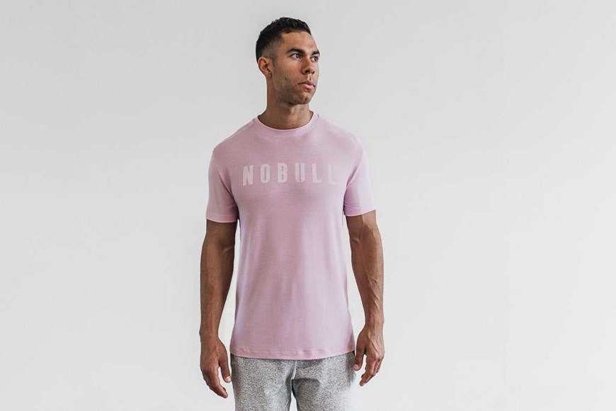 Nobull Nobull Tee (Bright Colors) Tanks & Tees Pink | 4705-MUTPX