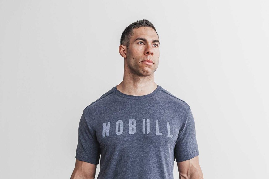 Nobull Nobull Tee (Classic Colors) Tanks & Tees Navy | 1206-VNQFO